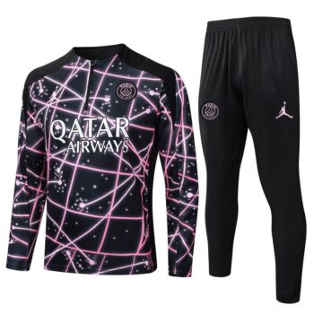 Survetement PSG Training 2025 2026 Noir Rose