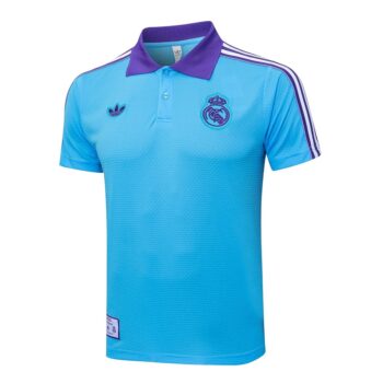 Alternative view of Survetement Real Madrid Polo 2025 2026 Bleu Ciel