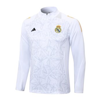 Alternative view of Survetement Real Madrid Training 2024 2025 Blanc Motif