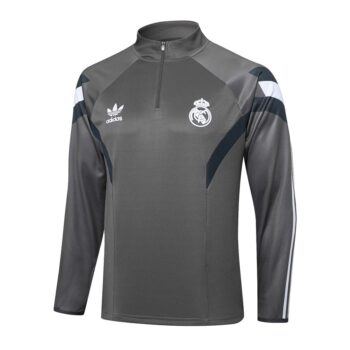 Alternative view of Survetement Real Madrid Training 2024 2025 Gris Foncé