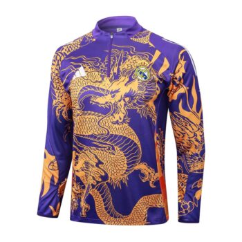Alternative view of Survetement Real Madrid Training 2024 2025 Violet Dragon