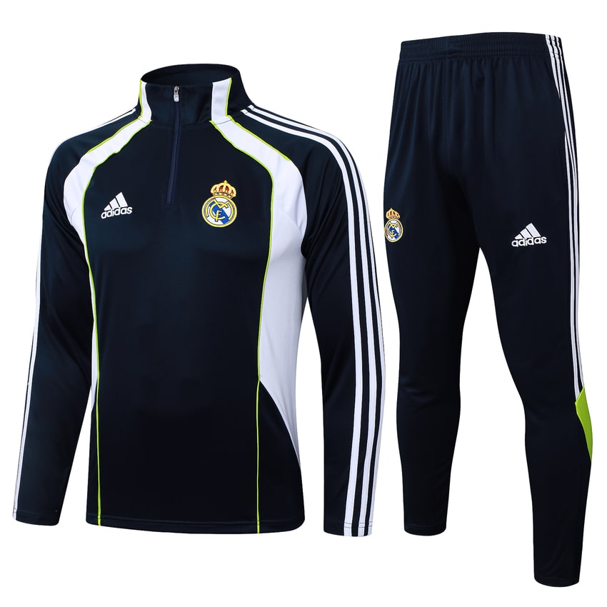 Survetement Real Madrid Training 2025 2026 Noir Blanc