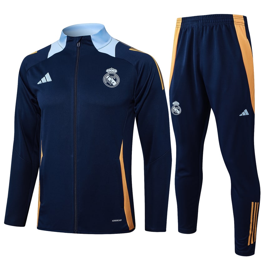 Survetement Real Madrid Veste 2024 2025 Bleu Sombre