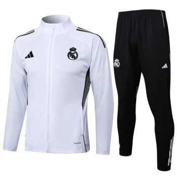 Survetement Real Madrid Veste 2025 2026 Blanc Clair