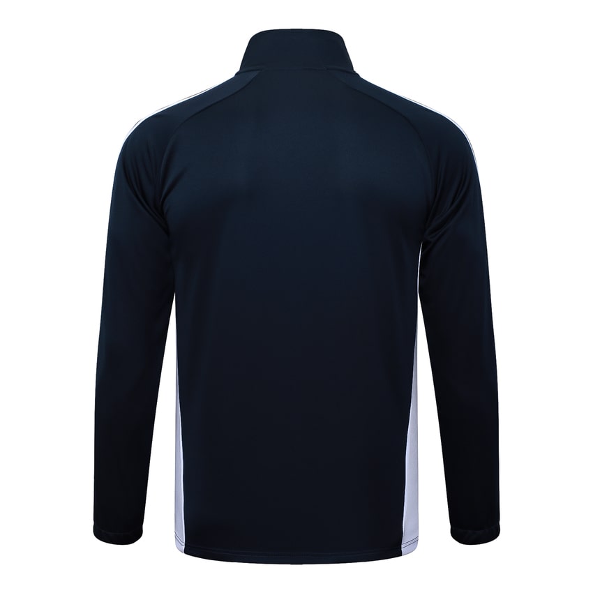 Survetement Real Madrid Veste 2025 2026 Noir Blanc – Image 3